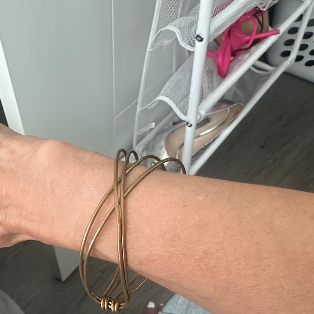 Free People Gold Wire Bracelet